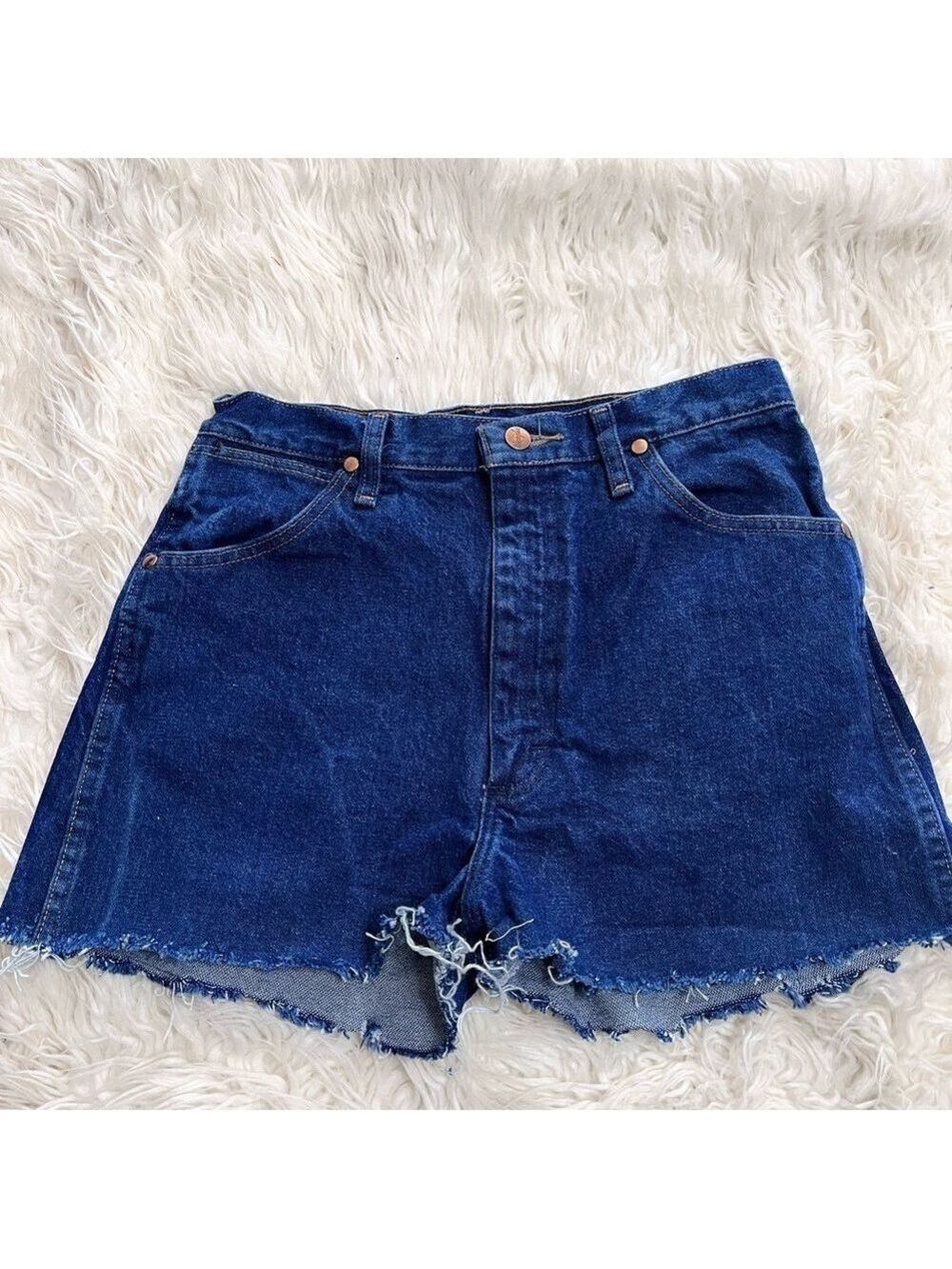 Wrangler Women’s Blue Denim Cut Off Shorts Size 11